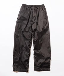 ロサンゼルスアパレル　ブラックナイロンストレートパンツ LOS ANGELES APPAREL ロサンゼルスアパレル パンツ ナイロン