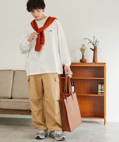 PENNEYS(ぺニーズ)の「∴WEGO/【WEB限定】Penneys別注ロンT(Tシャツ/カットソー・メンズ・ブラック/グレー系その他/ホワイト・LARGE/MEDIUM)」の4枚目の写真