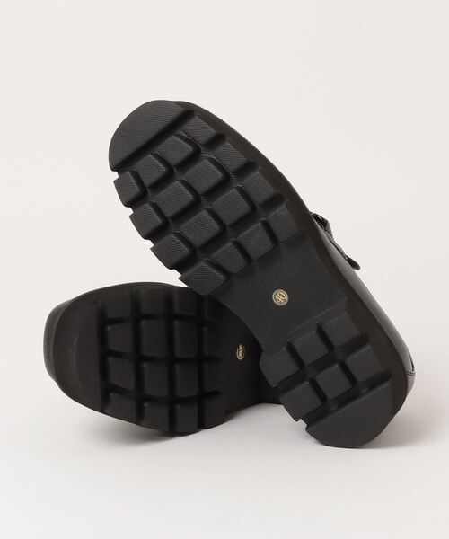 LOVEHUNTER（ラブハンター）の「ハイソール スクエアチェーンローファー（ローファー・メンズ・ブラック/ブラック×ゴールド・41/43/40/42/44）」の4枚目の写真