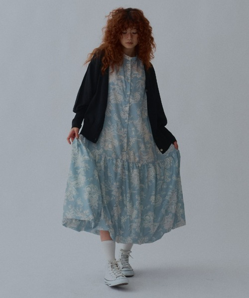 manana suerte（マニャーナスエルテ）の「ロングリブカラーカーディガン（カーディガン/ボレロ・レディース・パープル/グレー/ミント/ブラック/グリーン/オレンジ・FREE）」の13枚目の写真