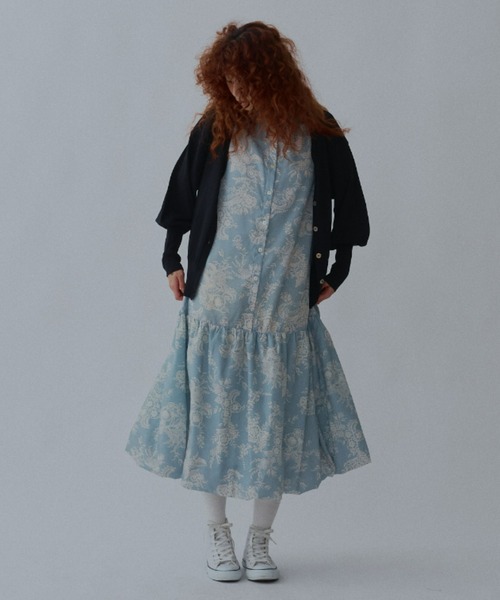 manana suerte（マニャーナスエルテ）の「ロングリブカラーカーディガン（カーディガン/ボレロ・レディース・パープル/グレー/ミント/ブラック/グリーン/オレンジ・FREE）」の14枚目の写真