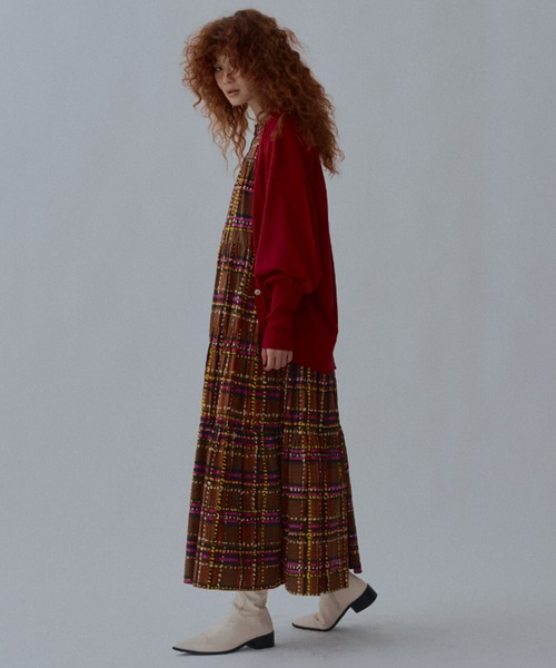 manana suerte（マニャーナスエルテ）の「ロングリブカラーカーディガン（カーディガン/ボレロ・レディース・パープル/グレー/ミント/ブラック/グリーン/オレンジ・FREE）」の18枚目の写真