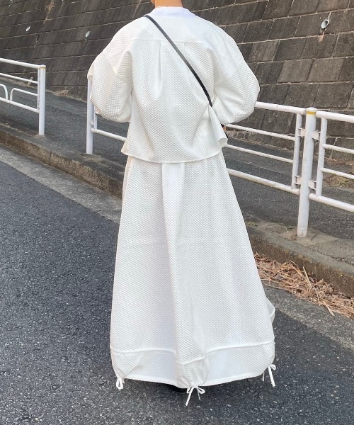 CAROLINA GLASER（カロリナ グレイサー）の「Aya × CAROLINA GLASER / リボンバルーン スカート（スカート・レディース・ブラック/ホワイト・SMALL/MEDIUM）」の9枚目の写真