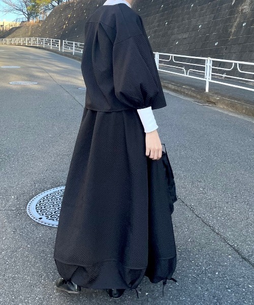 CAROLINA GLASER（カロリナ グレイサー）の「Aya × CAROLINA GLASER / リボンバルーン スカート（スカート・レディース・ブラック/ホワイト・SMALL/MEDIUM）」の18枚目の写真