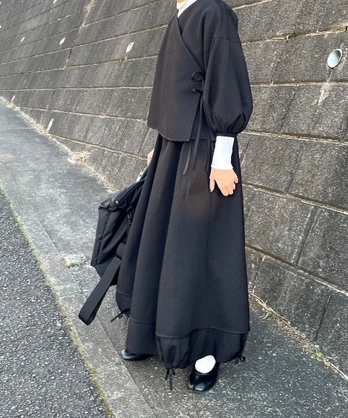 CAROLINA GLASER（カロリナ グレイサー）の「Aya × CAROLINA GLASER / リボンバルーン スカート（スカート・レディース・ブラック/ホワイト・SMALL/MEDIUM）」の16枚目の写真