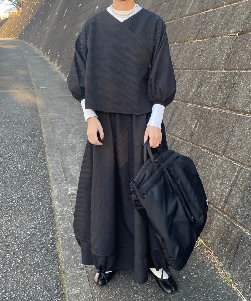 CAROLINA GLASER（カロリナ グレイサー）の「Aya × CAROLINA GLASER / リボンバルーン スカート（スカート・レディース・ブラック/ホワイト・SMALL/MEDIUM）」の11枚目の写真