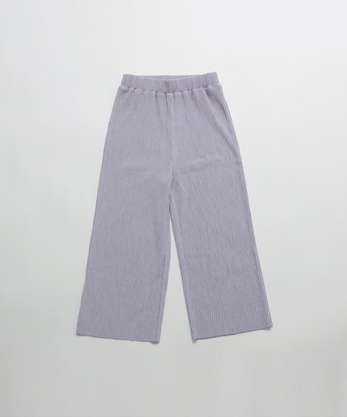 coca(coca)(コカ)の「キッズ 親子お揃い楊柳プリーツワイドパンツ(その他パンツ・キッズ・ブラック/ライトブルー/アイボリー/ブラウン・100/110/120/130/140)」の4枚目の写真