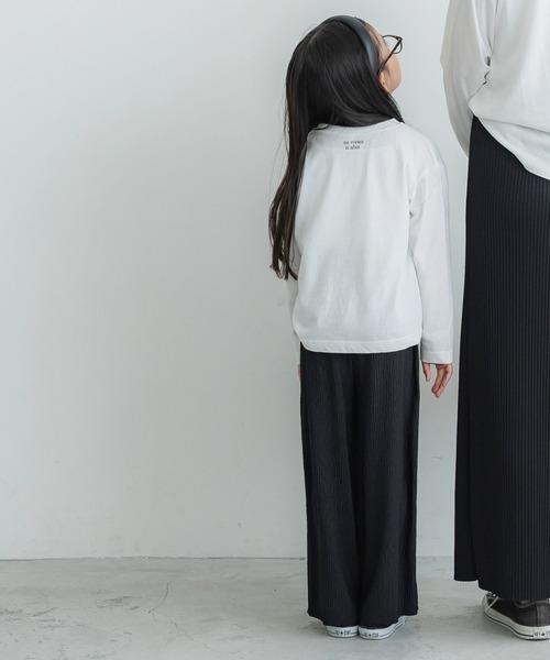 coca(coca)(コカ)の「キッズ 親子お揃い楊柳プリーツワイドパンツ(その他パンツ・キッズ・ブラック/ライトブルー/アイボリー/ブラウン・100/110/120/130/140)」の11枚目の写真