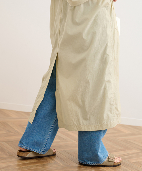 FRAMeWORK(フレームワーク)の「撥水ナイロントレンチコート(トレンチコート・レディース・ブラック/ベージュ・36/38)」の7枚目の写真