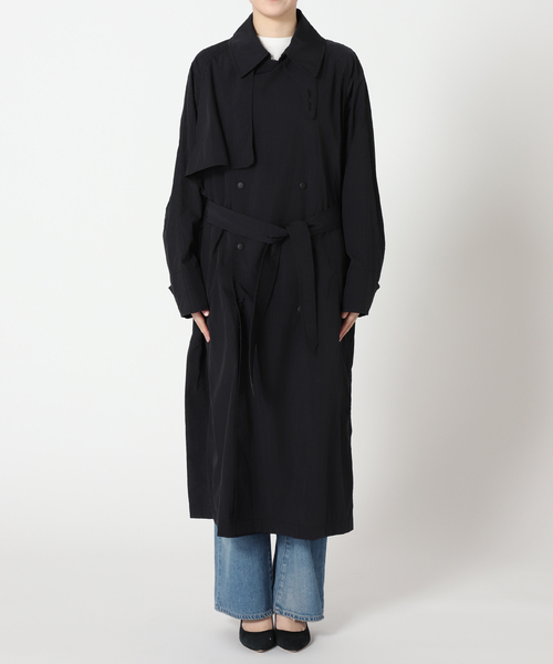FRAMeWORK(フレームワーク)の「撥水ナイロントレンチコート(トレンチコート・レディース・ブラック/ベージュ・36/38)」の11枚目の写真