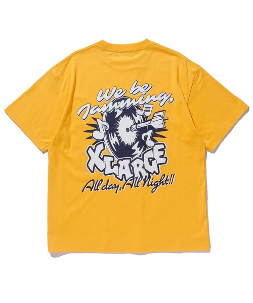 XLARGE(エクストララージ)の「XLARGE FUNKY RECORDS S/S TEE(Tシャツ/カットソー・メンズ・イエロー/ブラック/ホワイト・M/XL/L/S)」の4枚目の写真