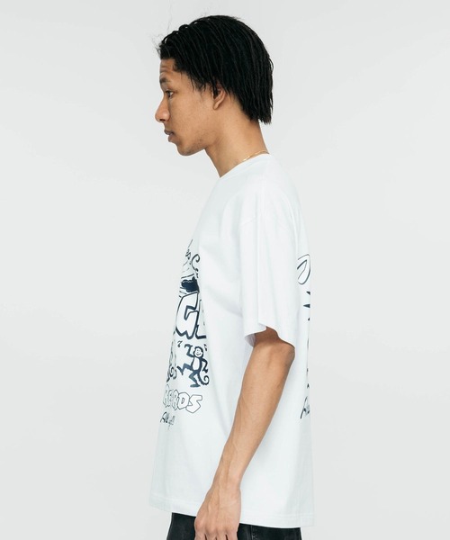 XLARGE(エクストララージ)の「XLARGE FUNKY RECORDS S/S TEE(Tシャツ/カットソー・メンズ・イエロー/ブラック/ホワイト・M/XL/L/S)」の9枚目の写真