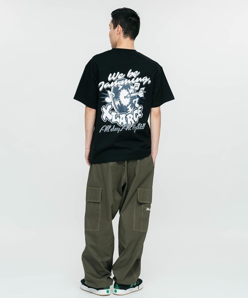 XLARGE(エクストララージ)の「XLARGE FUNKY RECORDS S/S TEE(Tシャツ/カットソー・メンズ・イエロー/ブラック/ホワイト・M/XL/L/S)」の16枚目の写真