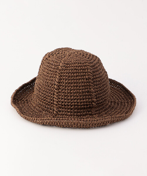 ONIGIRI（オニギリ）の「こま編み　ハット（ハット・レディース・ベージュ/ブラウン・FREE）」の17枚目の写真