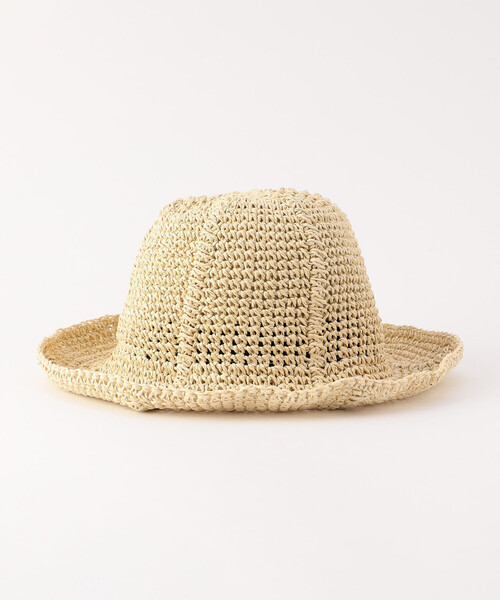 ONIGIRI（オニギリ）の「こま編み　ハット（ハット・レディース・ベージュ/ブラウン・FREE）」の15枚目の写真