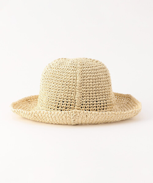 ONIGIRI（オニギリ）の「こま編み　ハット（ハット・レディース・ベージュ/ブラウン・FREE）」の14枚目の写真