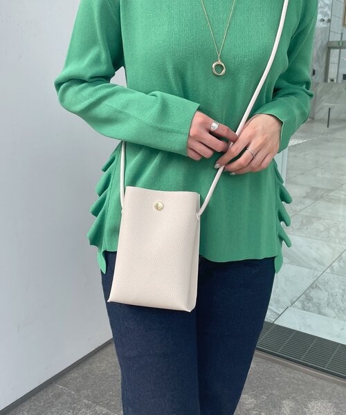 OPAQUE.CLIP（オペークドットクリップ）の「◆ミニショルダーバッグ【軽量】（ショルダーバッグ・レディース・オフホワイト/ブラック/グレー/イエロー/ホワイト系4/グレー系1/ブラック系1/ブルー系6・00）」の14枚目の写真