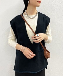 SHENERY | Vネックリネンベスト(ベスト)