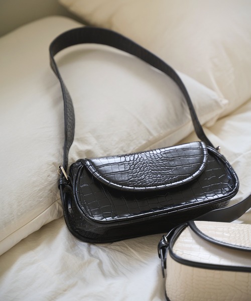 UNE MANSION(ユヌマンション)の「クロコバッグ(BLACK)(ハンドバッグ・レディース・ブラック・ONE SIZE)」の8枚目の写真