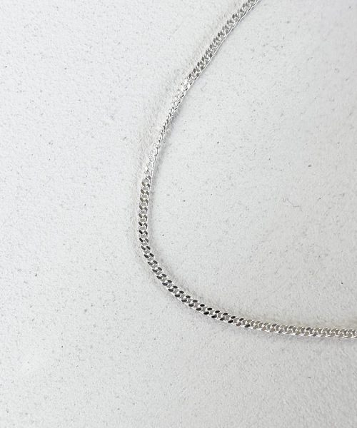 Magine(マージン)の「SILVER 925 スターリングシルバー 2面カット喜平チェーンネックレス(S)45cm(ネックレス・メンズ・シルバー・FREE)」の2枚目の写真
