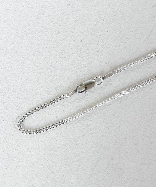 Magine(マージン)の「SILVER 925 スターリングシルバー 2面カット喜平チェーンネックレス(S)45cm(ネックレス・メンズ・シルバー・FREE)」の4枚目の写真