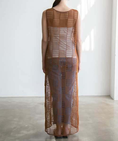 rectangle（レクタングル）の「ノースリーブワンピース（ワンピース・レディース・オフホワイト・FREE）」の9枚目の写真