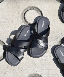 SHIPS any | SHIPS any: カウレザー トリプル ストラップ サンダル◇(サンダル)