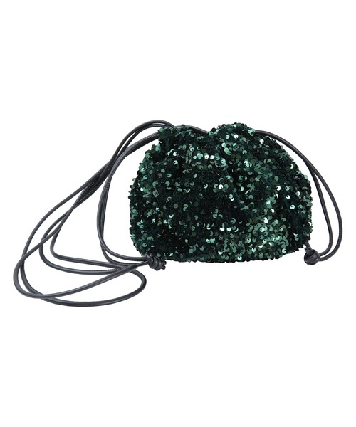 miette（ミエット）の「ｽﾊﾟﾝｺｰﾙﾐﾆﾊﾞｯｸﾞ（ショルダーバッグ・レディース・ブラック/シルバー/グリーン/マルチ・FREE）」の6枚目の写真