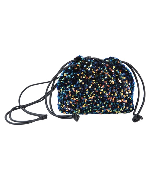 miette（ミエット）の「ｽﾊﾟﾝｺｰﾙﾐﾆﾊﾞｯｸﾞ（ショルダーバッグ・レディース・ブラック/シルバー/グリーン/マルチ・FREE）」の8枚目の写真