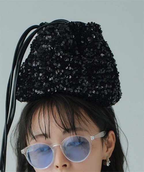 miette（ミエット）の「ｽﾊﾟﾝｺｰﾙﾐﾆﾊﾞｯｸﾞ（ショルダーバッグ・レディース・ブラック/シルバー/グリーン/マルチ・FREE）」の11枚目の写真