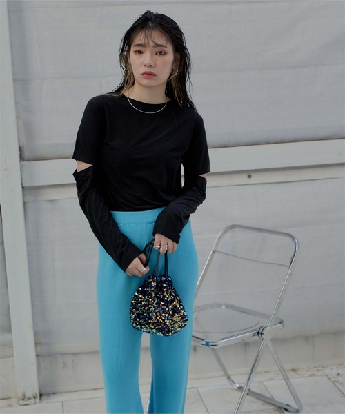 miette（ミエット）の「ｽﾊﾟﾝｺｰﾙﾐﾆﾊﾞｯｸﾞ（ショルダーバッグ・レディース・ブラック/シルバー/グリーン/マルチ・FREE）」の13枚目の写真