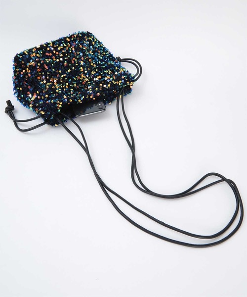 miette（ミエット）の「ｽﾊﾟﾝｺｰﾙﾐﾆﾊﾞｯｸﾞ（ショルダーバッグ・レディース・ブラック/シルバー/グリーン/マルチ・FREE）」の16枚目の写真