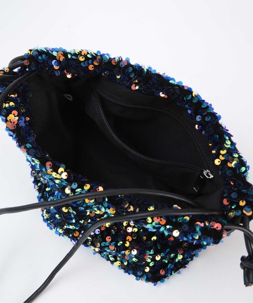 miette（ミエット）の「ｽﾊﾟﾝｺｰﾙﾐﾆﾊﾞｯｸﾞ（ショルダーバッグ・レディース・ブラック/シルバー/グリーン/マルチ・FREE）」の17枚目の写真