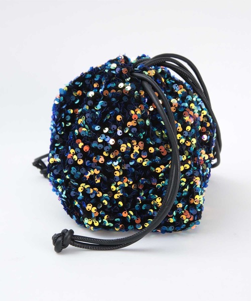 miette（ミエット）の「ｽﾊﾟﾝｺｰﾙﾐﾆﾊﾞｯｸﾞ（ショルダーバッグ・レディース・ブラック/シルバー/グリーン/マルチ・FREE）」の18枚目の写真