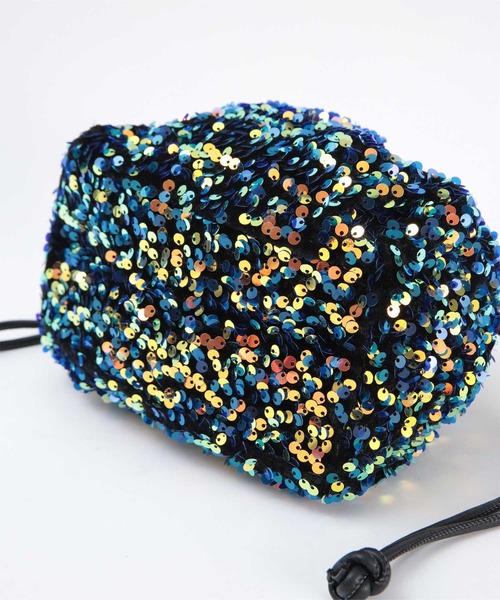 miette（ミエット）の「ｽﾊﾟﾝｺｰﾙﾐﾆﾊﾞｯｸﾞ（ショルダーバッグ・レディース・ブラック/シルバー/グリーン/マルチ・FREE）」の19枚目の写真