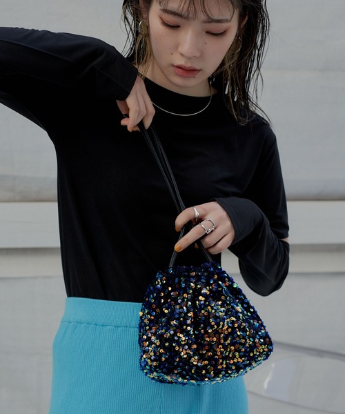 miette（ミエット）の「ｽﾊﾟﾝｺｰﾙﾐﾆﾊﾞｯｸﾞ（ショルダーバッグ・レディース・ブラック/シルバー/グリーン/マルチ・FREE）」の21枚目の写真