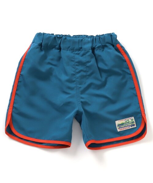 BREEZE（ブリーズ）の「【UVカット水着】パイピングビーチショーツ（水着・キッズ・ブルー/エメラルド/ブラック/オレンジ・80/90/100/110/120/130/140）」の3枚目の写真