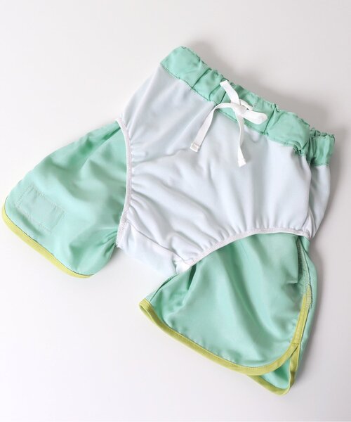 BREEZE（ブリーズ）の「【UVカット水着】パイピングビーチショーツ（水着・キッズ・ブルー/エメラルド/ブラック/オレンジ・80/90/100/110/120/130/140）」の8枚目の写真