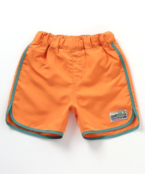 BREEZE（ブリーズ）の「【UVカット水着】パイピングビーチショーツ（水着・キッズ・ブルー/エメラルド/ブラック/オレンジ・80/90/100/110/120/130/140）」の14枚目の写真