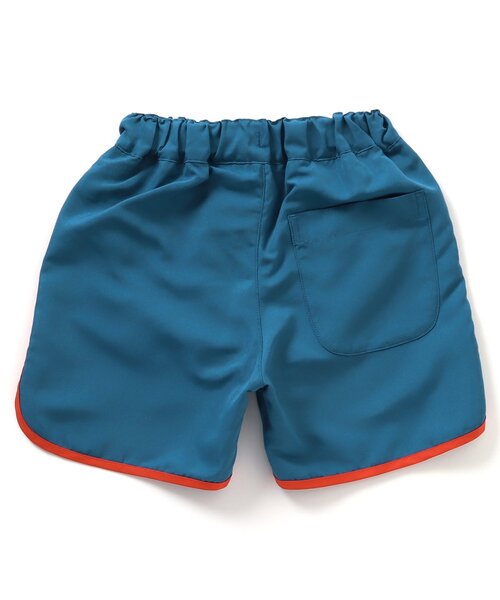 BREEZE（ブリーズ）の「【UVカット水着】パイピングビーチショーツ（水着・キッズ・ブルー/エメラルド/ブラック/オレンジ・80/90/100/110/120/130/140）」の16枚目の写真