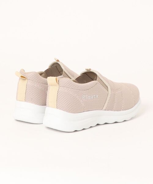 LUGG NAGG(ラグナグ)の「【軽量】伸縮ニットスリッポンスニーカー【幅広】(スニーカー・レディース・ブラック/グレー/ベージュ・23.0cm/23.5cm/24.0cm/24.5cm/22.5cm)」の4枚目の写真