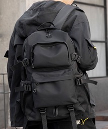 【大容量/A4収納】【防水加工】オールブラックスマートリュックサック/バックパック/スポーツバッグ/登山リュック