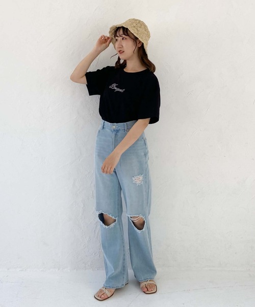 archives（アルシーヴ）の「手編みペーパーハット（ハット・レディース・ベージュ/アイボリー/ブラック・FREE）」の21枚目の写真