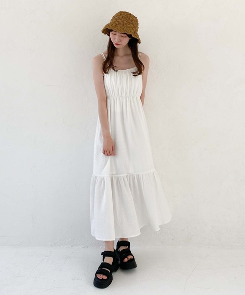 archives（アルシーヴ）の「手編みペーパーハット（ハット・レディース・ベージュ/アイボリー/ブラック・FREE）」の12枚目の写真