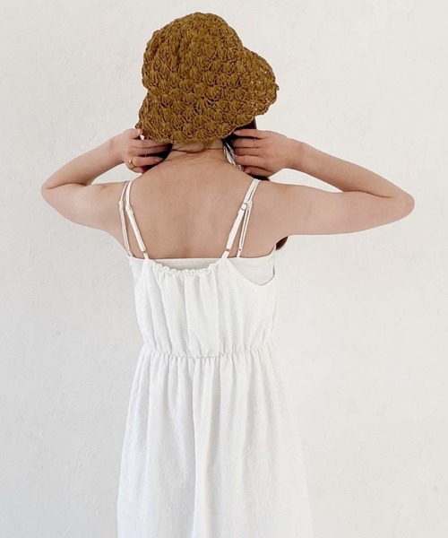 archives（アルシーヴ）の「手編みペーパーハット（ハット・レディース・ベージュ/アイボリー/ブラック・FREE）」の15枚目の写真