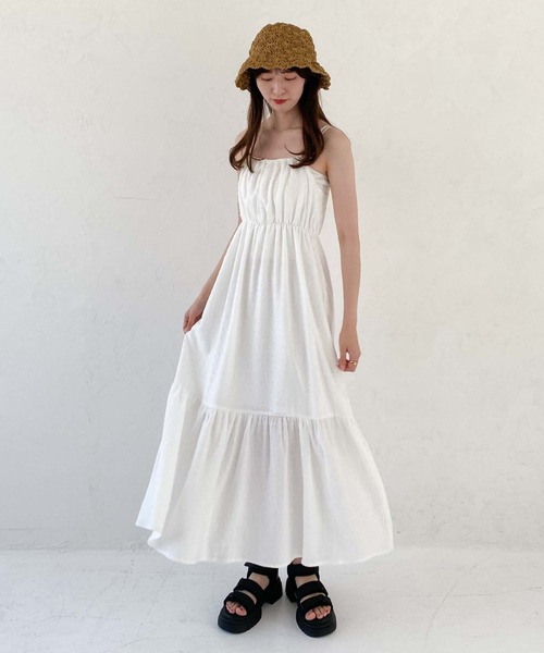 archives（アルシーヴ）の「手編みペーパーハット（ハット・レディース・ベージュ/アイボリー/ブラック・FREE）」の14枚目の写真