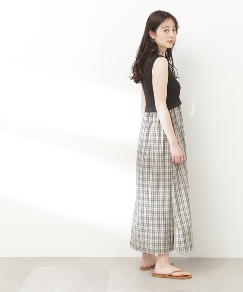 N.(N. Natural Beauty Basic)(エヌエヌナチュラルビューティーベーシック)の「【S Size Line】◆リブニットドッキングワンピース(ワンピース・レディース・ブラック/グレー・SMALL/MEDIUM)」の10枚目の写真
