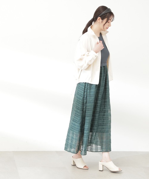 N.(N. Natural Beauty Basic)(エヌエヌナチュラルビューティーベーシック)の「【S Size Line】◆リブニットドッキングワンピース(ワンピース・レディース・ブラック/グレー・SMALL/MEDIUM)」の8枚目の写真