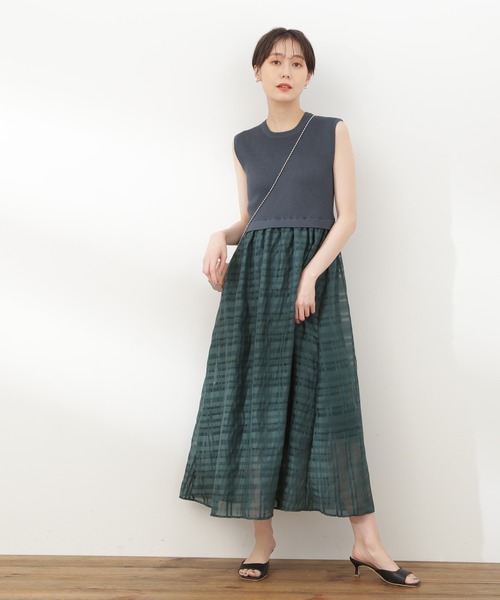 N.(N. Natural Beauty Basic)(エヌエヌナチュラルビューティーベーシック)の「【S Size Line】◆リブニットドッキングワンピース(ワンピース・レディース・ブラック/グレー・SMALL/MEDIUM)」の19枚目の写真