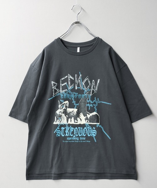 Starting Over（スターティングオーバー）の「天竺ロックプリントTシャツ（Tシャツ/カットソー・メンズ・ホワイト系その他/ホワイト/グレー系その他/ブラック系その他2/ブラック/チャコールグレー/ブラック系その他/ホワイト系その他2/グレー系その他2・M/L/XL/S）」の8枚目の写真